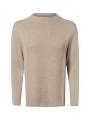 Marie Lund bluzka z dzianiny Kobiety Bawełna (100%) beżowy, XXL. Brązowe bluzki damskie Marie Lund, xxl, bez wzorów, z bawełny, eleganckie, bez kołnierzyka, bez ramiączek. Za 299.95 zł.