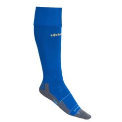 Skarpetki Uhlsport Team Pro Player. Niebieskie legginsy sportowe męskie Uhlsport, bez wzorów, z tkaniny, do piłki nożnej. Za 107.50 zł.