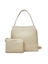 Valentino Torebka Brixton VBS7LX03 Écru. Torebki do ręki damskie Valentino, bez wzorów, ze skóry, bez dodatków. Za 459.99 zł.