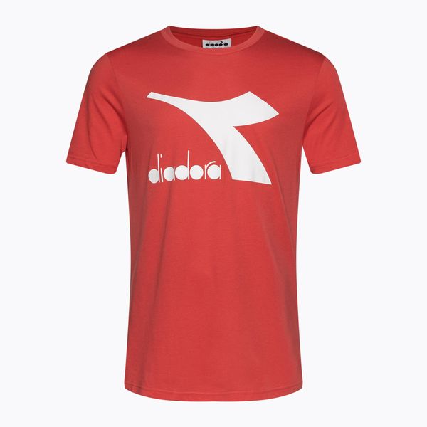 Koszulka męska Diadora Core Sl. Czerwone koszulki sportowe męskie Diadora, na lato, m, bez wzorów, z bawełny, bez kołnierzyka, bez ramiączek. Za 119.99 zł.