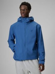 4F Kurtka przejściowa membrana 5000 męska - granatowa 3XL. Niebieskie kurtki męskie 4f, m, bez wzorów, ze skóry, bez kaptura. Za 299.99 zł.