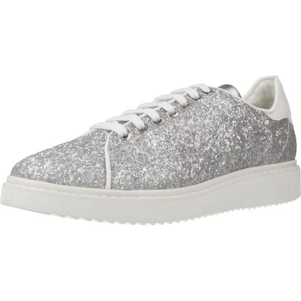 Buty GEOX D THYMAR C Srebrny. Szare obuwie sportowe damskie Geox, trekkingowe. Za 273.99 zł.