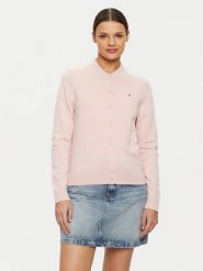 Tommy Hilfiger Kardigan WW0WW42370 Różowy Regular Fit. Czerwone kardigany damskie Tommy Hilfiger, l, bez wzorów, z syntetyku. Za 299.99 zł.