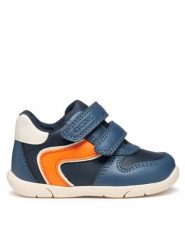 Geox Sneakersy B Zapito B556CA 054FU C4B2T Niebieski. Niebieskie buty sportowe chłopięce Geox, bez wzorów, ze skóry, bez zapięcia. Za 179.99 zł.