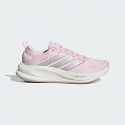 BUTY DO BIEGANIA SUPERNOVA EASE 2 W. Czerwone obuwie sportowe damskie Adidas, bez wzorów, z gumy, do biegania. Za 399.00 zł.