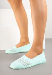 Zielone Tenisówki z Ozdobnymi Paskami Loroti. Zielone trampki i tenisówki damskie Born2be, bez wzorów, z jeansu, klasyczne, bez zapięcia. Za 34.99 zł.