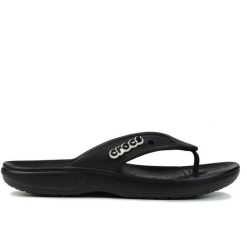 Japonki plażowe męskie Crocs Classic Flip. Czarne klapki męskie Crocs, z materiału, sportowe. Za 109.00 zł.