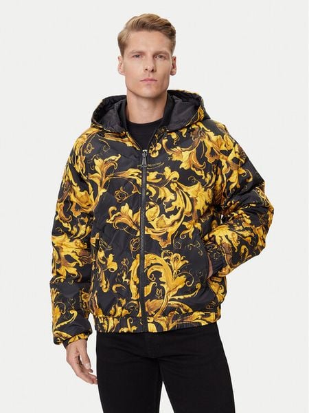 Versace Jeans Couture Kurtka puchowa 79GAUD16 CQSD3 Czarny Regular Fit. Czarne kurtki męskie Versace Jeans Couture, m, bez wzorów, z jeansu, bez kaptura. Za 1,569.00 zł.