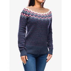 Sweter damski Fjallraven Ovik Knit Sweater. Niebieskie swetry damskie Fjällräven, m, bez wzorów, sportowe, bez kołnierzyka, bez ramiączek, bez kaptura. Za 893.70 zł.