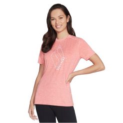 Skechers Diamond Blissful Tee, damski t-shirt. Czerwone koszulki sportowe damskie Skechers, s, bez wzorów, bez kołnierzyka, bez ramiączek, na fitness i siłownię. Za 99.99 zł.