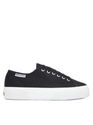 Superga Tenisówki Platform Leggera S2142ZW Czarny. Czarne trampki i tenisówki damskie Superga, bez wzorów, z materiału, bez zapięcia. Za 299.99 zł.