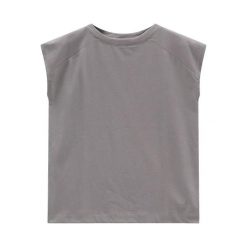Damska koszulka z nadrukiem CMP. Szare t-shirty damskie CMP, m, bez wzorów, z materiału, bez kołnierzyka. Za 163.50 zł.