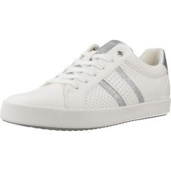 Buty GEOX D BLOMIEE Biały. Białe obuwie sportowe damskie Geox, bez wzorów, z syntetyku, na fitness i siłownię. Za 323.99 zł.