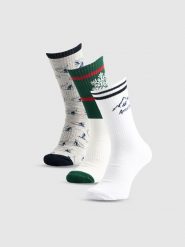 4F Skarpetki świąteczne długie (3-pack) męskie - multikolor 39-42. Skarpety męskie 4f, bez wzorów, z bawełny. Za 79.99 zł.