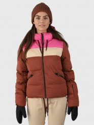 Damska kurtka narciarska Brunotti. Brązowe kurtki snowboardowe damskie Brunotti, l, bez wzorów, z materiału, długie, bez kaptura, narciarskie. Za 1,111.99 zł.