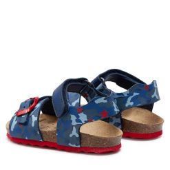 Sandały Geox. Niebieskie sandały chłopięce Geox, bez zapięcia. Za 129.99 zł.