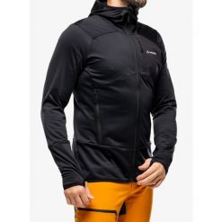 Bluza polarowa męska Vaude Monviso Fleece Jacket II. Czarne bluzy sportowe męskie Vaude, m, bez wzorów, z polaru, bez kaptura, narciarskie. W wyprzedaży za 321.50 zł.