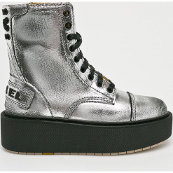 Diesel - Buty. Szare obuwie sportowe damskie Diesel, z gumy. Za 1,339.00 zł.