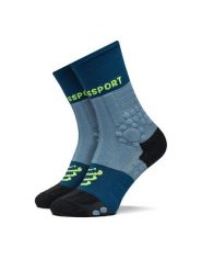 Compressport Skarpety długie Pro Racing Socks Winter Trail SCRU2045 Niebieski. Niebieskie skarpety męskie Compressport, bez wzorów, z materiału. Za 99.99 zł.