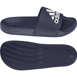 Klapki adidas Adilette GZ3774 niebieskie. Niebieskie klapki męskie z materiału, klasyczne. W wyprzedaży za 193.88 zł.