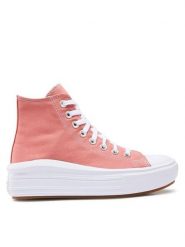 Converse Trampki Chuck Taylor All Star Move A06136C Różowy. Czerwone trampki i tenisówki damskie Converse, bez wzorów, z materiału, retro, bez zapięcia. Za 419.99 zł.
