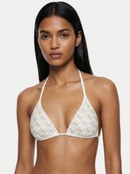 Guess Góra od bikini E6GJ24 KCUO2 Biały. Białe bikini damskie Guess, l, z aplikacjami. Za 329.99 zł.