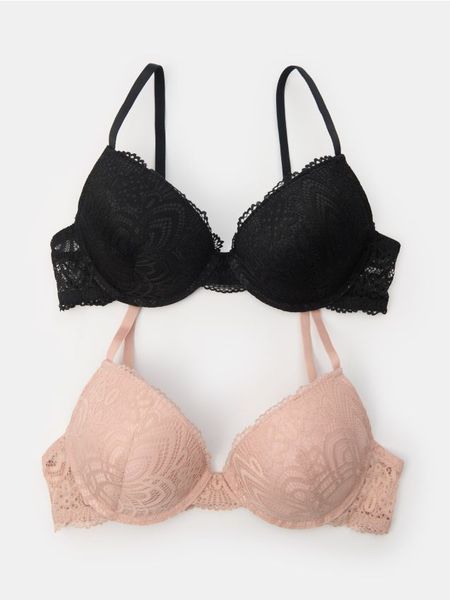 Biustonosze Push up 2 pack - wielobarwny. Biustonosze Sinsay, bez wzorów. W wyprzedaży za 13.99 zł.