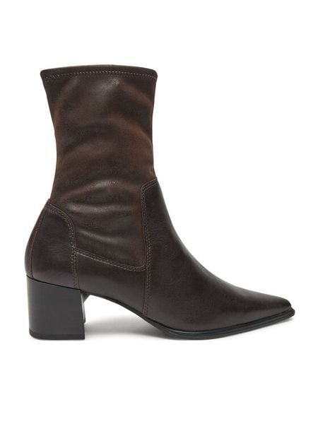 Vagabond Shoemakers Botki Giselle 5654-202-35 Brązowy. Brązowe botki damskie Vagabond Shoemakers, ze skóry, bez obcasa, na słupku, bez zapięcia. Za 759.99 zł.