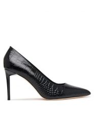 Marciano Guess Szpilki G6BZ32 L0230 Czarny. Czarne szpilki damskie Marciano Guess, z aplikacjami, ze skóry, bez obcasa, bez zapięcia. Za 989.99 zł.