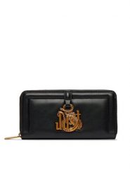Just Cavalli Portfel 81RA5PN1 ZS749 Czarny. Czarne portfele damskie Just Cavalli, bez wzorów, ze skóry. Za 439.99 zł.