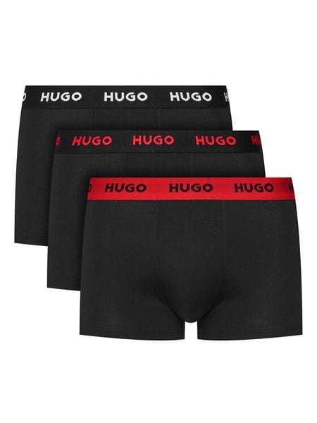 HUGO Komplet bokserek Trunk Triplet Pack 50532611 Szary. Szare bokserki męskie Hugo, m, bez wzorów, z bawełny. Za 199.99 zł.