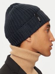 Guess Czapka AM5025 POL01 Granatowy. Niebieskie rękawiczki męskie Guess, na zimę, z aplikacjami, z materiału. Za 129.99 zł.