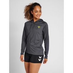 Damska bluza treningowa z kapturem Hummel GG-12. Szare bluzy sportowe damskie Hummel, xs, bez wzorów, z kapturem, na fitness i siłownię. Za 201.00 zł.