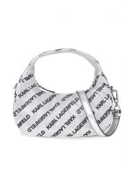 KARL LAGERFELD Torebka 240W3026 Srebrny. Szare torebki do ręki damskie KARL LAGERFELD, bez wzorów, z materiału, bez dodatków. Za 849.99 zł.