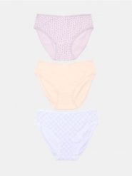 Bawełniane majtki figi z kokardami 3 pack - wielobarwny. Figi damskie Sinsay, l, bez wzorów, z bawełny. Za 19.99 zł.