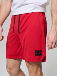 Szorty sportowe - czerwony. Czerwone krótkie spodenki sportowe męskie Sinsay, l, bez wzorów. Za 19.99 zł.