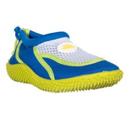 Buty Do Wody Dziecięce Squidder Slip On Aqua Shoes. Niebieskie buty sportowe chłopięce Trespass, bez wzorów, bez zapięcia. Za 64.99 zł.