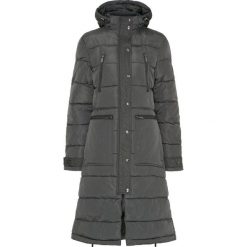 Damska długa kurtka Equipage Candice. Szare kurtki damskie EQUIPAGE, bez wzorów, z puchu, bez kaptura. Za 855.50 zł.