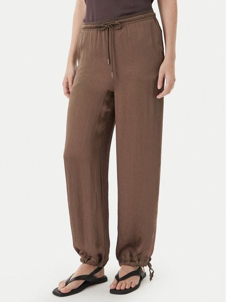 Marella Spodnie materiałowe Bronzo 2613131085 Brązowy Relaxed Fit. Brązowe spodnie materiałowe damskie Marella, bez wzorów, z materiału. Za 799.99 zł.