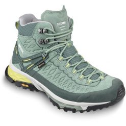 Buty damskie MEINDL Top Trail Lady Mid GTX, z membraną Gore-Tex. Zielone obuwie sportowe damskie Meindl, bez wzorów, z gore-texu, trekkingowe. Za 937.99 zł.