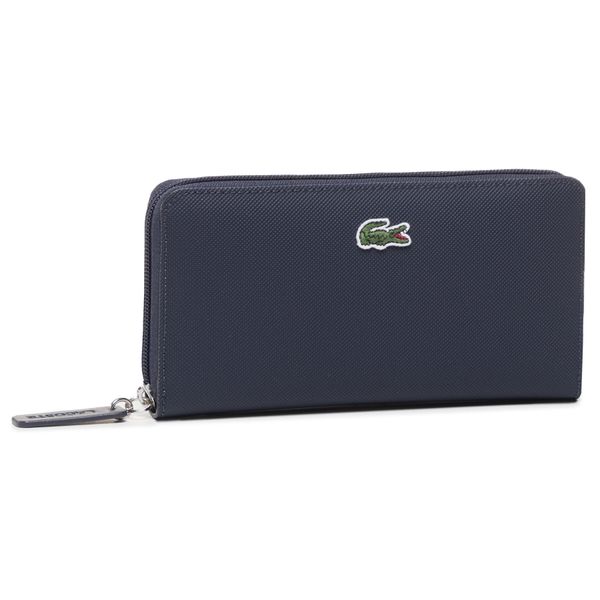 Portfel Lacoste. Niebieskie portfele damskie Lacoste, bez wzorów. Za 232.99 zł.