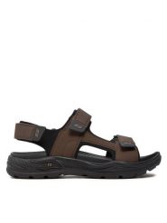 Skechers Sandały Arch Fit Motley Sd-Kontra 204349/BRN Brązowy. Brązowe sandały męskie Skechers, ze skóry, bez zapięcia. Za 299.99 zł.