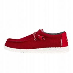 HeyDude Męskie Mokasyny Wally Sport Mesh. Czerwone mokasyny męskie Hey dude, z materiału, sportowe. Za 259.00 zł.