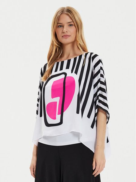 Joseph Ribkoff Bluzka 241091 Kolorowy Relaxed Fit. Bluzki damskie Joseph Ribkoff, bez wzorów, z syntetyku, bez kołnierzyka, bez ramiączek. Za 479.99 zł.