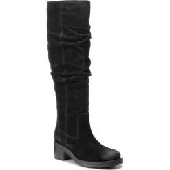 Kozaki TOMMY HILFIGER - Basic Suede Long Bik EN0EN00334 Black 990. Czarne kozaki damskie Tommy Hilfiger, z materiału. Za 899.00 zł.
