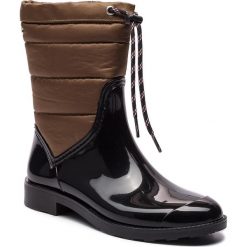 Kalosze GIOSEPPO - 46282 Black/Khaki. Brązowe kozaki damskie Gioseppo, z materiału. Za 219.00 zł.