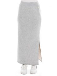 Leone 1947 Glam Winter Damska spódnica z rozcięciem na zimę. Szare spódnice damskie LEONE 1947 APPAREL, na zimę, s, bez wzorów, z polaru, maxi. Za 353.64 zł.