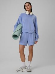 4F Spodenki dresowe z modalem damskie - granatowe XL. Niebieskie szorty damskie 4f, xl, bez wzorów, z dresówki. Za 129.99 zł.