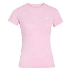 Koszulka damska adidas Power Essentials. Czerwone koszulki sportowe damskie Adidas, bez wzorów, sportowe, bez kołnierzyka. Za 188.00 zł.