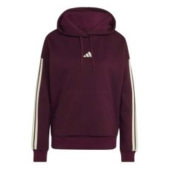 Bluza Adidas Sport W 3S Fl Hd Damskie. Czerwone bluzy damskie Adidas, s, bez wzorów, z bawełny, z kapturem. Za 334.99 zł.